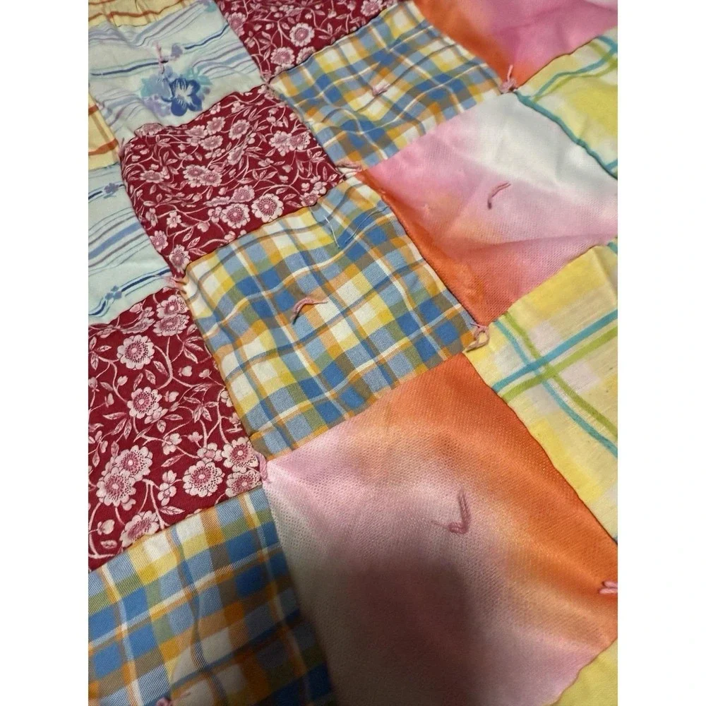 Vintage Handmade PATCWORK QUILT 77